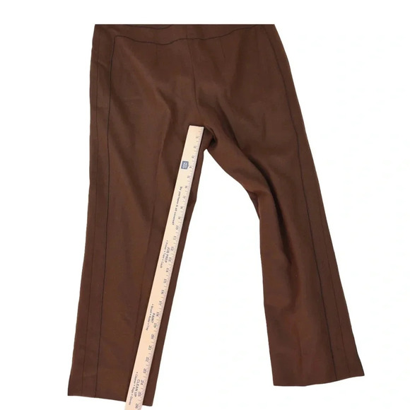 Harve Bernard || Vintage Wool Blend Monochromatic Pintuck Pants Brown Sz 14 - Picture 4 of 6